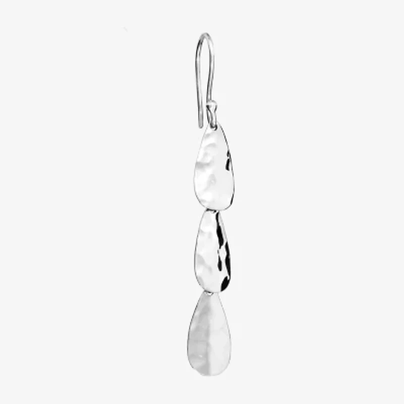Womens Sterling Silver Drop Earrings
