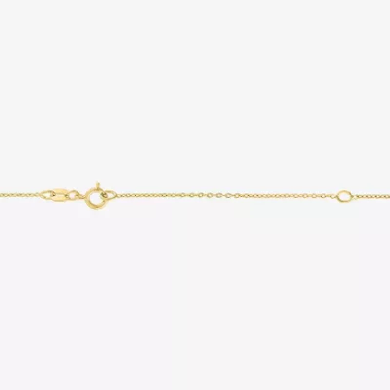 Diamond Accent "Apple Of My Eye" (G-H / I1-I2) Womens Diamond Accent Lab Grown White Diamond 14K Gold Over Silver 16 Inch Pendant Necklace