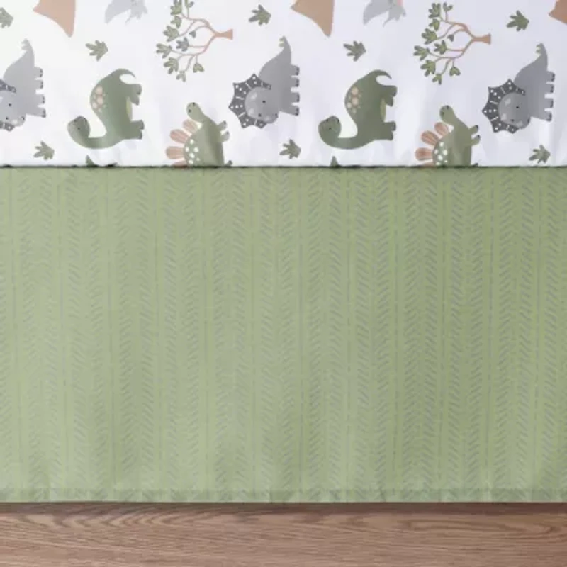 The Peanutshell Dinosaur Dreams 3-pc. Crib Bedding Set