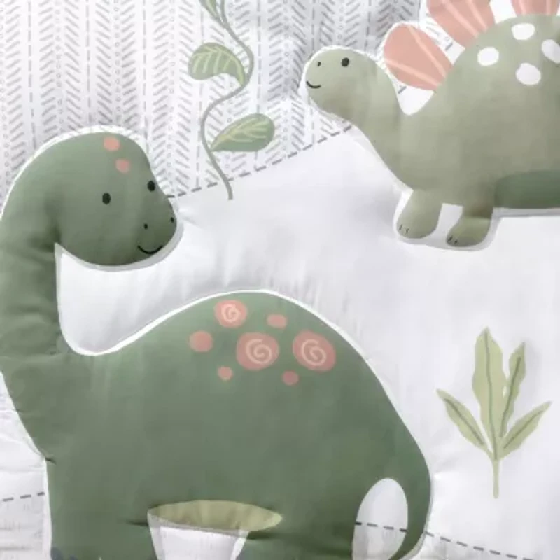 The Peanutshell Dinosaur Dreams 3-pc. Crib Bedding Set