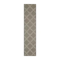Covington Home Carina Woven Diamonds 24"X90" Indoor Outdoor Rectangular Runner