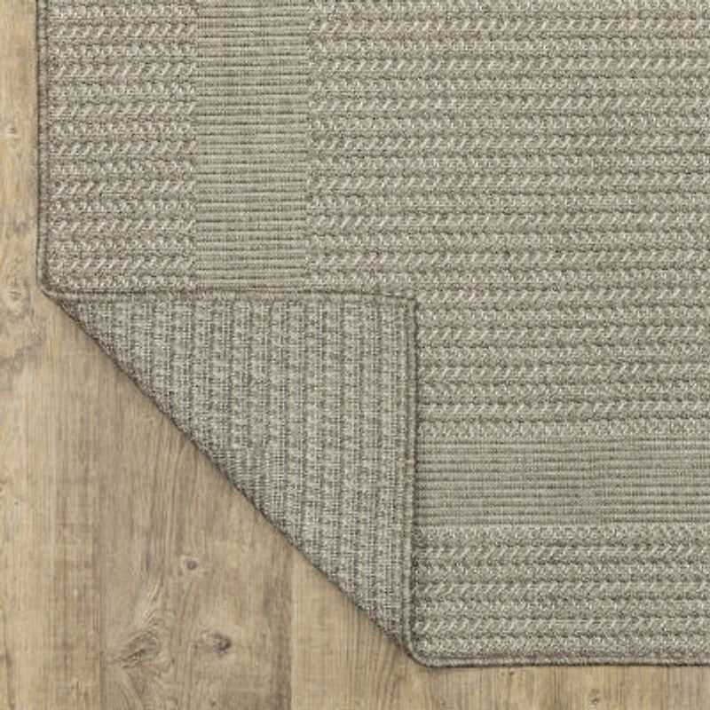 Covington Home Carina Textured Border 24"X90" Indoor Outdoor Rectangular Runner