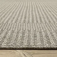 Covington Home Carina Textured Border Indoor Outdoor Rectangular Area Rug