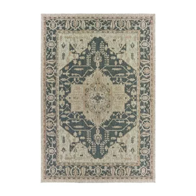 Covington Home Long Island Medallion 39"X60" Indoor Outdoor Rectangular Accent Rug