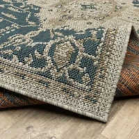 Covington Home Long Island Medallion 39"X60" Indoor Outdoor Rectangular Accent Rug