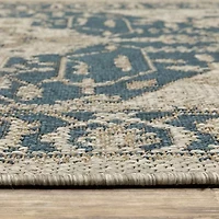 Covington Home Long Island Medallion Indoor Outdoor Rectangular Area Rug