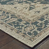 Covington Home Long Island Medallion Indoor Outdoor Rectangular Area Rug