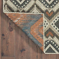 Covington Home Long Island Tribal Diamonds Indoor Outdoor Rectangular Area Rug