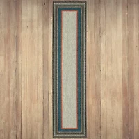 Covington Home Long Island Casual Border 22"X90" Indoor Outdoor Rectangular Runner