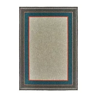 Covington Home Long Island Casual Border 39"X60" Indoor Outdoor Rectangular Accent Rug