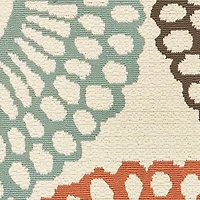 Covington Home Majorca Floral Medallions Indoor Outdoor Rectangular Accent Rug