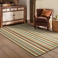 Covington Home Majorca Vertical Stripes Indoor Outdoor Rectangular Accent Rug