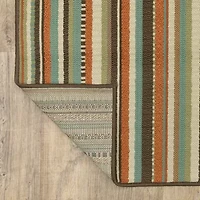 Covington Home Majorca Vertical Stripes Indoor Outdoor Rectangular Area Rug