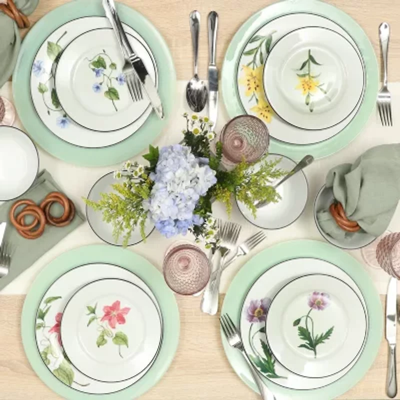 Martha Stewart Botanical Garden 12-pc. Ceramic Dinnerware Set