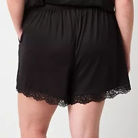 Ambrielle Womens Plus Pajama Shorts
