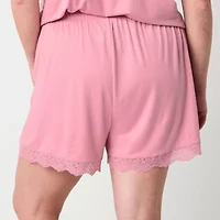Ambrielle Womens Plus Pajama Shorts