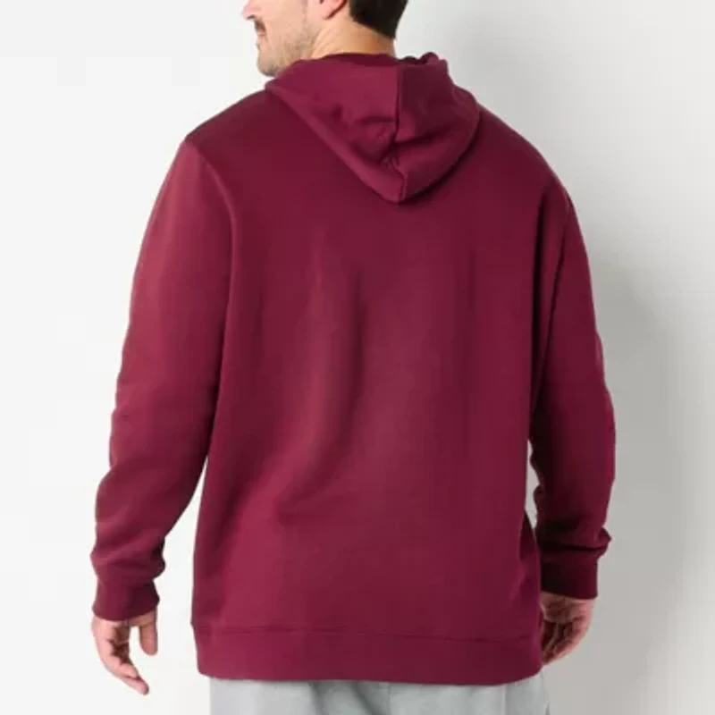 Xersion Cotton Fleece Mens Long Sleeve Fleece Active Big and Tall Hoodie