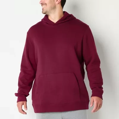 Xersion Cotton Fleece Mens Long Sleeve Fleece Active Big and Tall Hoodie