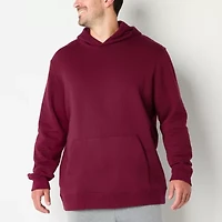 Xersion Cotton Fleece Mens Long Sleeve Fleece Active Big and Tall Hoodie