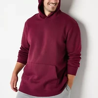 Xersion Cotton Fleece Mens Long Sleeve Fleece Active Big and Tall Hoodie