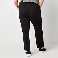 Xersion EverUltra-Lite Womens Tapered Mid Rise Plus Active Jogger Pant