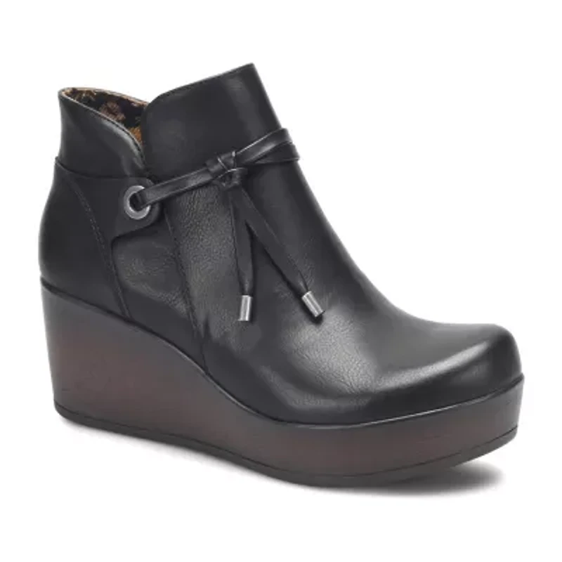 BOC by Born Womens Leonna Wedge Heel Booties