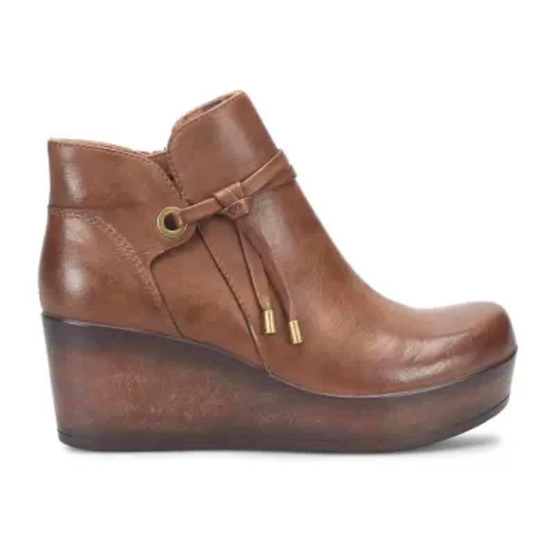BOC by Born Womens Leonna Wedge Heel Booties