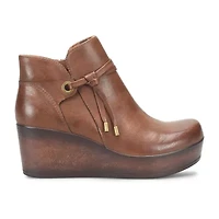 BOC by Born Womens Leonna Wedge Heel Booties