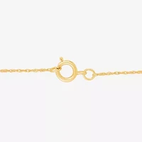 R Womens Lab Created Red Ruby 14K Gold Over Silver 18 Inch Pendant Necklace