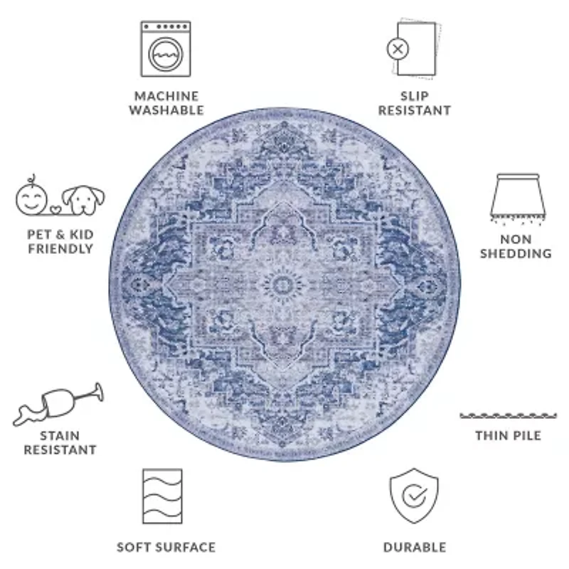 Safavieh Tucson Cole 6'X6' Indoor Round Area Rug