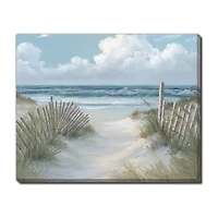 Streamline Art Pathway Through Dunes Canvas Art