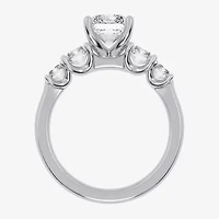 (G / Vs2-Si1) Womens 3 1/2 CT. T.W Lab Grown White Diamond 14K Gold 5-Stone Engagement Ring