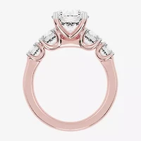 (G / Vs2-Si1) Womens 3 1/2 CT. T.W Lab Grown White Diamond 14K Gold Round 5-Stone Engagement Ring