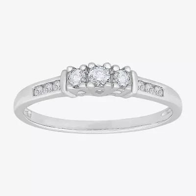 Love Lives Forever™ 1/4 CT.T.W. Natural Diamond 3-Stone Ring