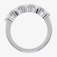 G / Vs2-Si2) Womens 2 1/2 CT. T.W. Lab Grown White Diamond 14K Gold 5-Stone Anniversary Band