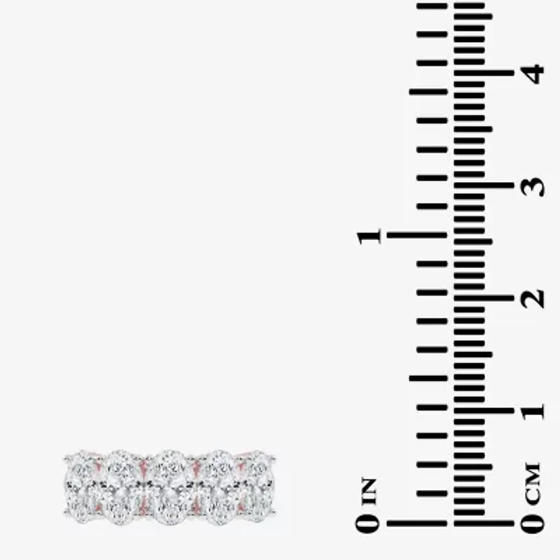 G / Vs2-Si2) Womens 2 1/2 CT. T.W. Lab Grown White Diamond 14K Rose Gold 5-Stone Anniversary Band