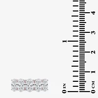 G / Vs2-Si2) Womens 2 1/2 CT. T.W. Lab Grown White Diamond 14K Rose Gold 5-Stone Anniversary Band