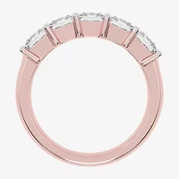 (G / Vs2-Si2) Womens 2 1/2 CT. T.W. Lab Grown White Diamond 14K Gold 5-Stone Anniversary Band