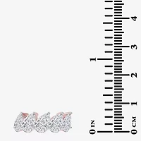 (G / Vs2-Si2) Womens 2 1/2 CT. T.W. Lab Grown White Diamond 14K Rose Gold 5-Stone Anniversary Band