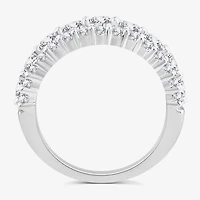 (G / Si1-Si2) Womens 2 1/4 CT. T.W. Lab Grown White Diamond 10K Gold Anniversary Band