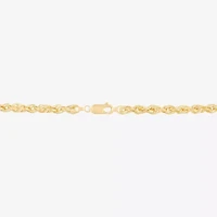 Womens 14K Gold 22 Inch Rope Chain Necklace