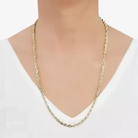 Womens 14K Gold 22 Inch Rope Chain Necklace