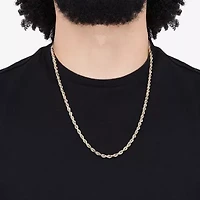 Womens 14K Gold 20 Inch Rope Chain Necklace