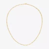Made in Italy Unisex Adult 14K Gold 18 Inch Figaro Chain Necklace