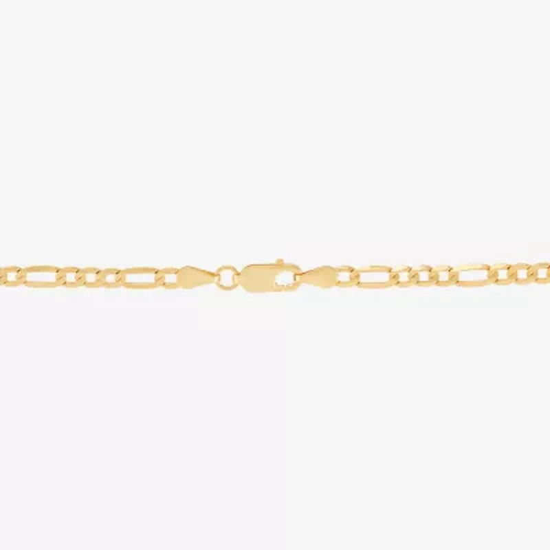 Made in Italy Unisex Adult 14K Gold 18 Inch Figaro Chain Necklace