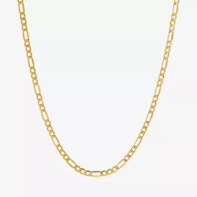Made in Italy Unisex Adult 14K Gold 18 Inch Figaro Chain Necklace