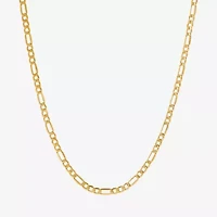 Made in Italy Unisex Adult 14K Gold 18 Inch Figaro Chain Necklace