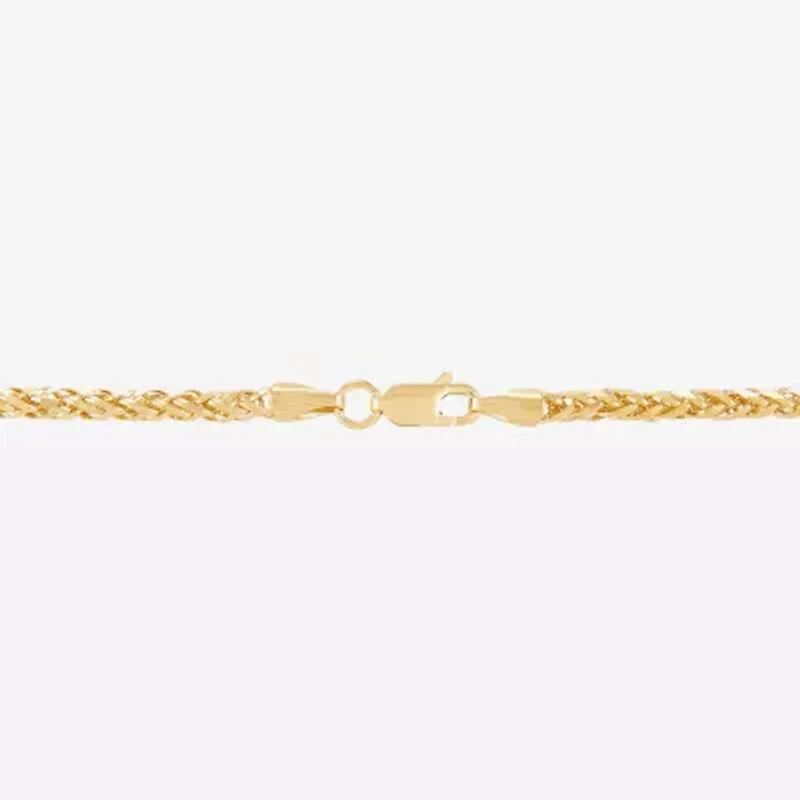 Unisex Adult 14K Gold 20 Inch Wheat Chain Necklace