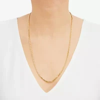 Unisex Adult 14K Gold 20 Inch Wheat Chain Necklace