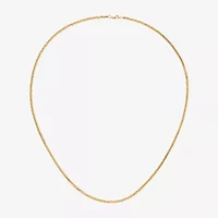 Unisex Adult 14K Gold 20 Inch Wheat Chain Necklace